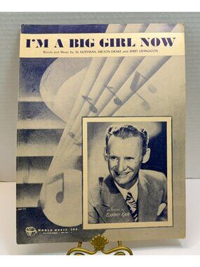Im A Big Girl Now Vintage Sheet Music 1946 Sammy Kaye Al Hoffman Milton Drake